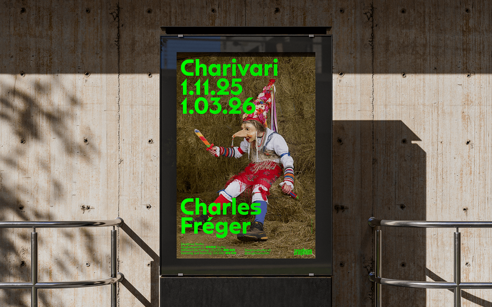 Poster for Zeughaus Teufen designed by Shelf & File, featuring the Gerrit typeface by Sale Character.